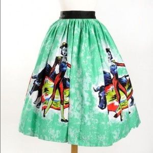 Pinup couture Matador panel skirt